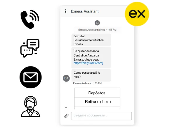 Suporte ao Cliente Exness