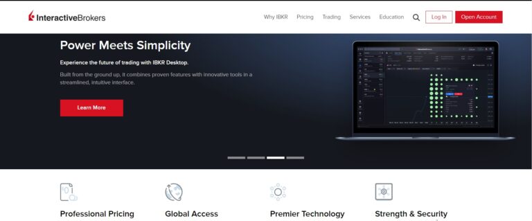 Sitio web de Interactive Brokers