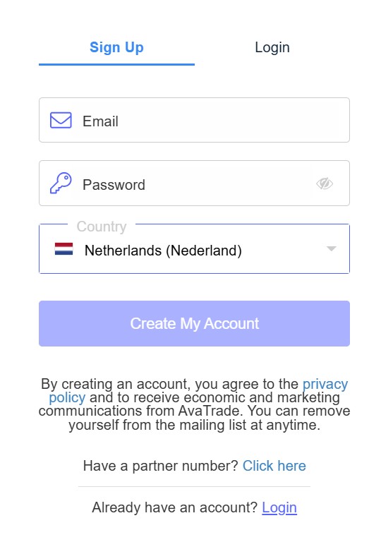 Cómo Registrar una Cuenta en AvaTrade
